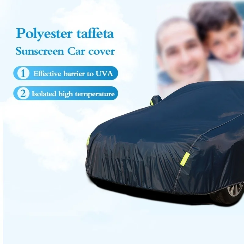 Чехол для автомобиля, дышащий, всесезонный, водонепроницаемый, ветрозащитный, пылезащитный, снегостойкий, защита от солнечных лучей, устойчивый к царапинам, защитный чехол для автомобиля