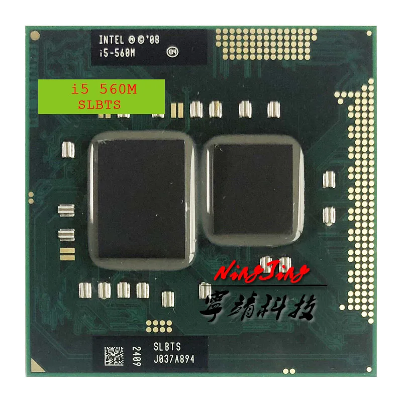 

Intel Core i5-560M i5 560M SLBTS 2.6 GHz Dual-Core Quad-Thread CPU Processor 3W 35W Socket G1 / rPGA988A