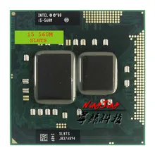 Процессор Intel Core i5-560M i5 560M SLBTS 2,6 ГГц двухъядерный четырехпоточный процессор 3 Вт 35 Вт Разъем G1 / rPGA988A