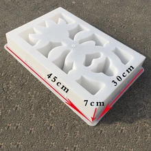 Antique Cement Flower lattice Concret Flower Window Toilet Grilles Plastic Mould