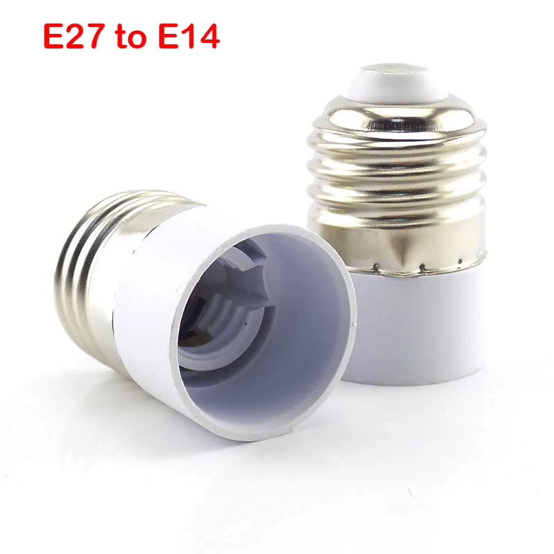 Conversión de enchufe de alimentación de lámpara LED, convertidor de Base de bombillas, soporte ignífugo, adaptador de bombilla de calidad, E27 a E14 a e12 GU10 B22