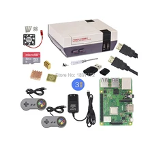 Jogo de framboesa pi nespi caso + retroflag com pi 3b + gamepad cartão sd