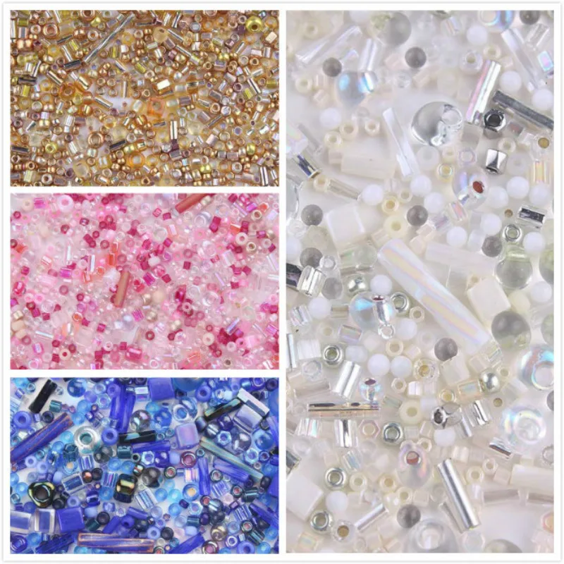 Taidian Charm Japanese Assorted / Mixed SeedBeads Multi Color Bead Soup 5grams/lot DIY Jewelry Making Accessories Nail Art Decor | Красота и