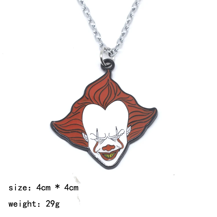 

Wellcomics Film Stephen King's It Derry Pennywise Symbol Metal Handmade Pendant Necklace Chain Ornament Collection Otaku Gift
