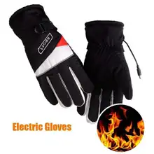 1 пара унисекс электрическое отопление Прихватки для мангала зимние Термические перчатки для мужчин женщин Открытый Лыжный Велоспорт