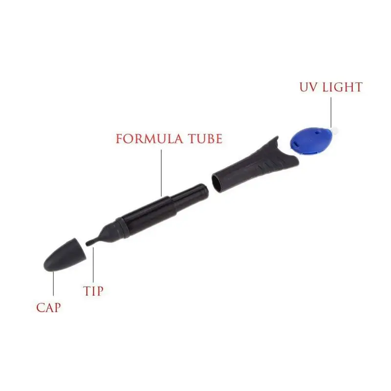 Fix Pen сварка 5 секунд быстрая фиксация УФ-светильник ремонт ручка Набор инструментов соединение супер питание жидкий пластик Dip сварка