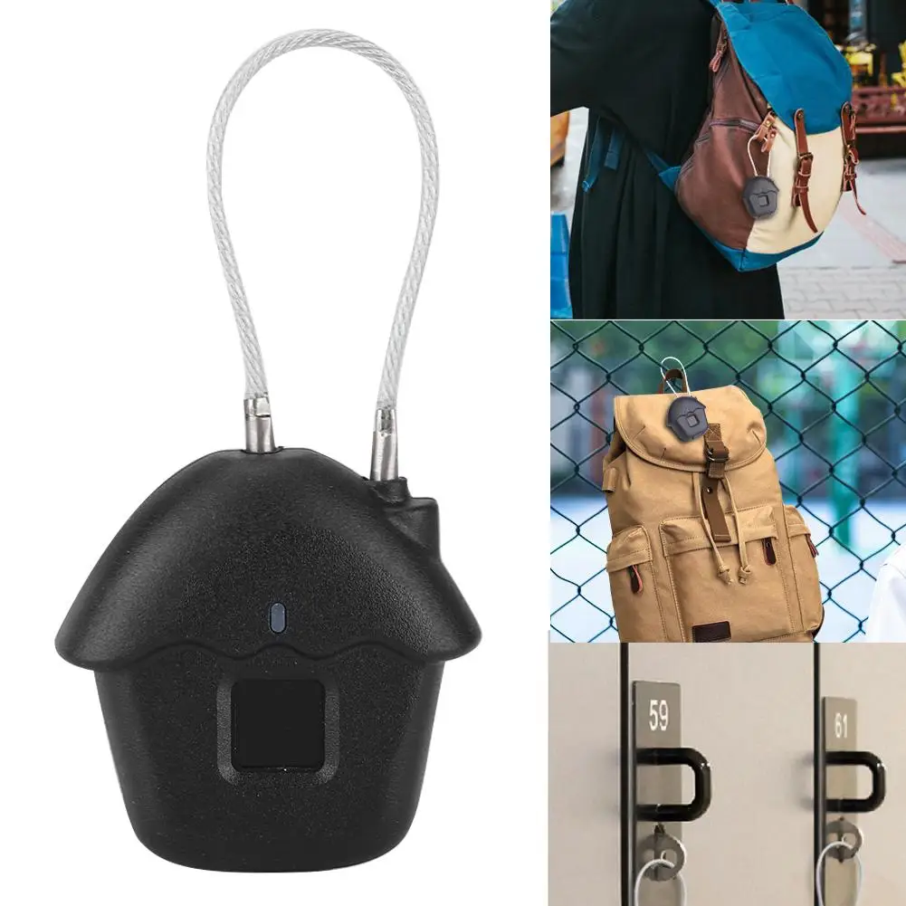 

Waterproof Smart Fingerprint Padlock Anti-theft Keyless Luggage Cabinet Door Lock 2019