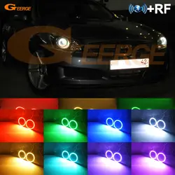 Для INFINITI G35 G37 2007 2008 2009 ксеноновые фары отличные РФ контроллер Bluetooth Multi-Цвет RGB светодио дный Ангельские глазки комплект