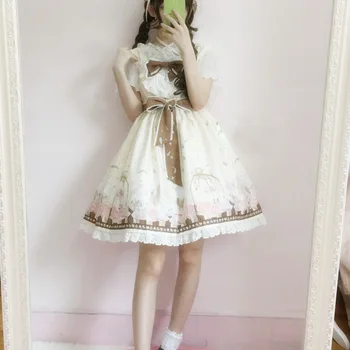 

Free Special Offer Shipping 2019 New Japanese Soft Sister Lolita Printing Anthony Afternoon Teas Jsk Op Dress Is Special