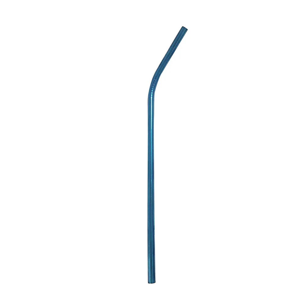 

Reusable Drinking Straw Metal Drinking Straws 304 Stainless Steel bar accessories Metal Straw Bent Colorful 1Pcs