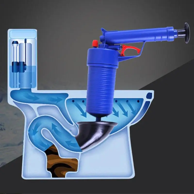 Очиститель высокого давления для слива воздуха ABS пластиковый дренаж для туалетов засоренные трубы с присосками для ванной кухни инструмент для очистки