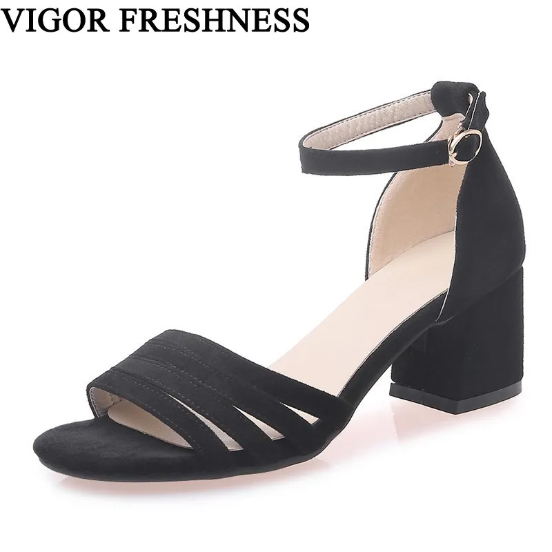 

VIGOR FRESHNESS Sandals Women Shoes Heels Sandals Wedding Woman Summer Sandals Dress Shoes Party Sandals Plus Sizes 46 MY279