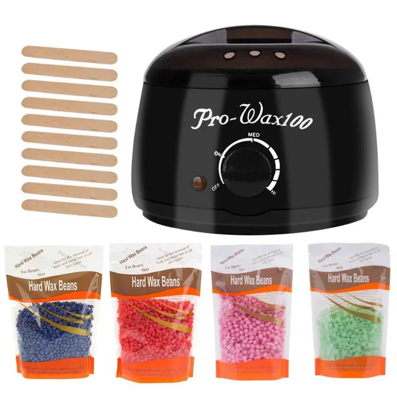 500cc Professional Warmer Wax Heater Paraffin Hand Wax Machine Hot Paraffin Wax Warmer Heater with 4 Wax Hair Removal Tool