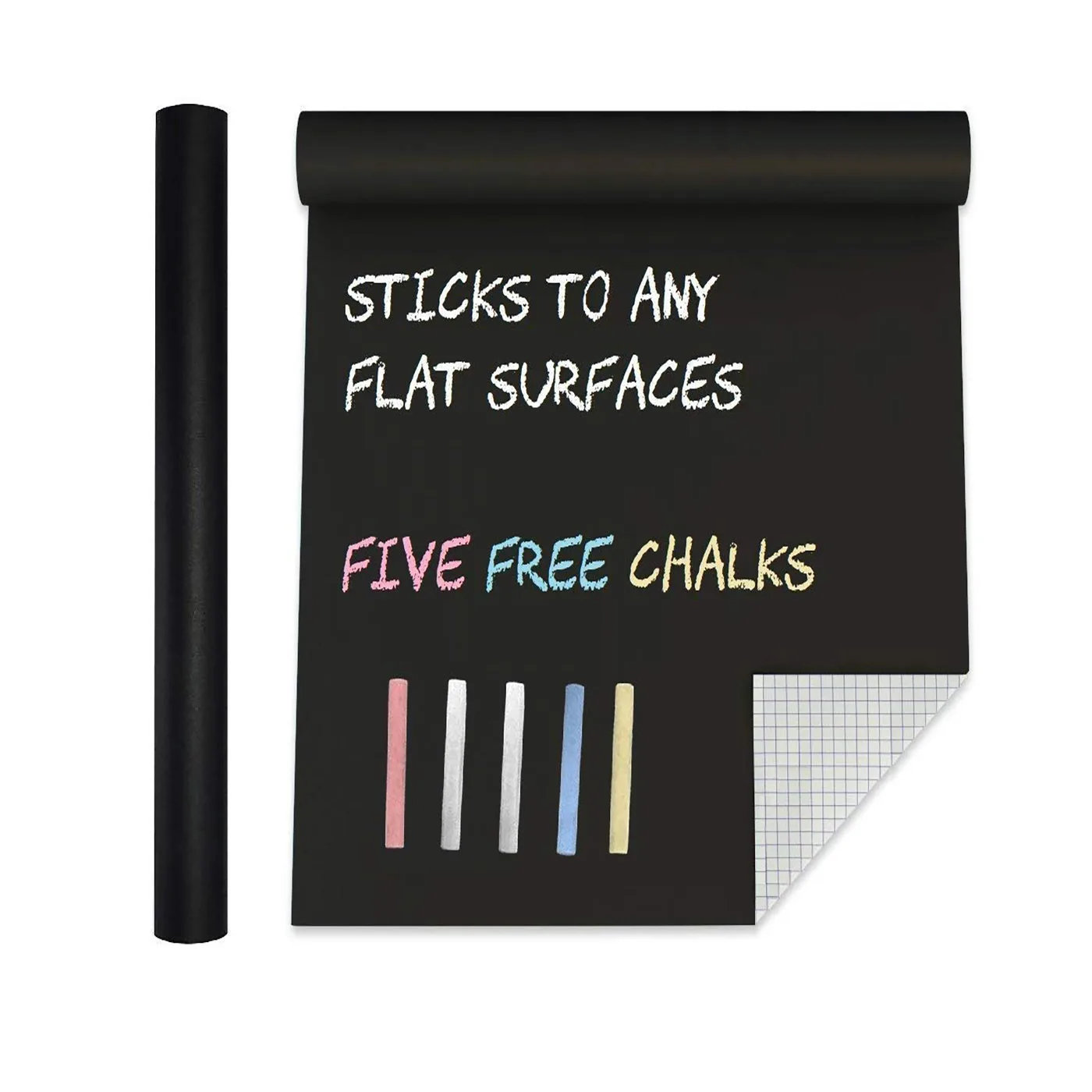 

Extra Large Chalkboard Contact Paper PVC Wall Decal Poster (6.5 Feet) Blackboard Roll Adhesive Chalk Board Paint Alternative w