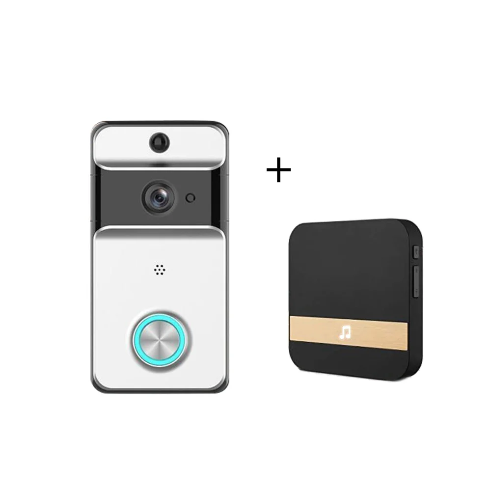

Wireless Wifi Waterproof Doorbell US EU Plug Mobile Phone Remote Video Intercom Network Home Version Doorbell