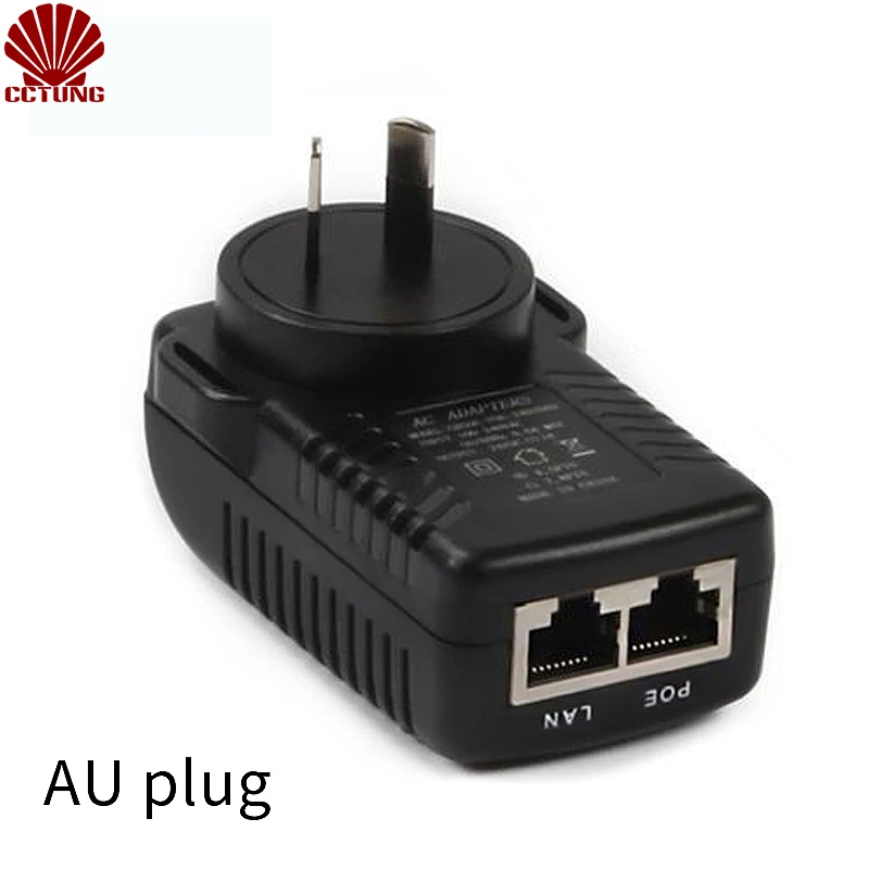  DC12V 1A POE (Power Over Ethernet) Injector 12W Wall Plug POE Switch for CCTV POE IP Cam Power Adap - 32962526988