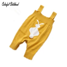 Унисекс детские комбинезоны с милыми заячьими ушками печатная подвеска брюки Новые поступления трикотажные свободные Harlan комбинезон детская одежда