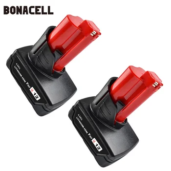 

Bonacell 6000mAh 12V Power Tool Rechargeable Li-ion Battery Replacement Battery for Milwaukee M12 C12 WS M12 IR L10