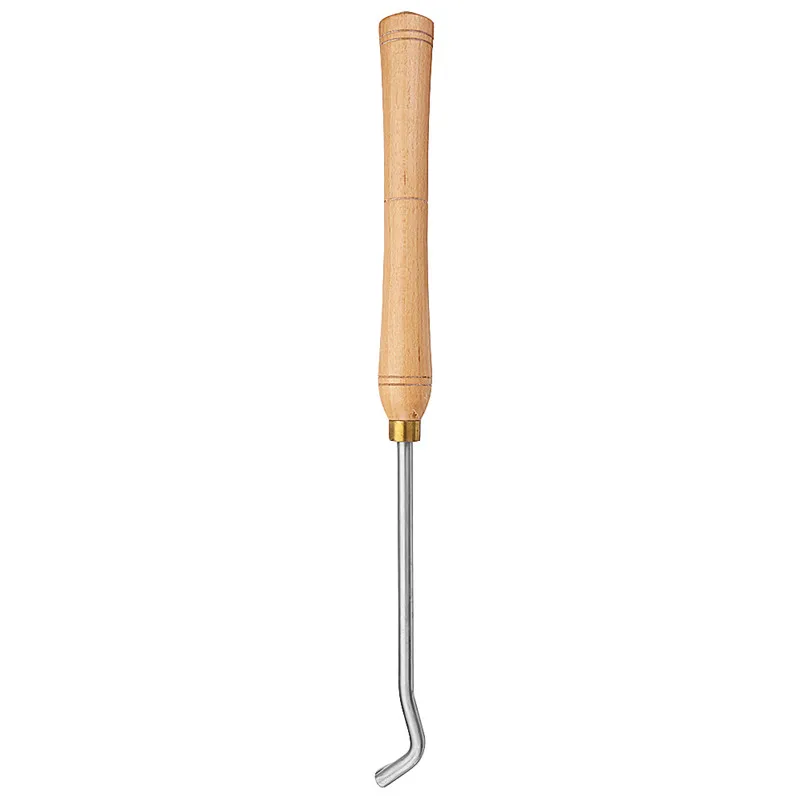 

1Pcs Woodworking High Speed Steel Wood Lathe Hollowing Out Tool Wood Turning Tool Hollowing Chisel with Wood Handle