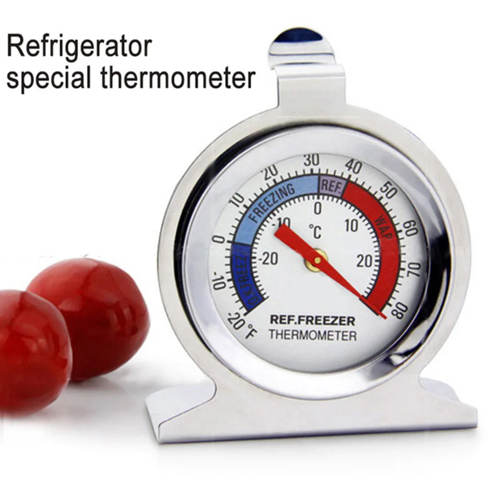 

Household Thermometers Color Kitchen Craft Stainless Steel Fridge Freezer Traditional Dial Thermometer