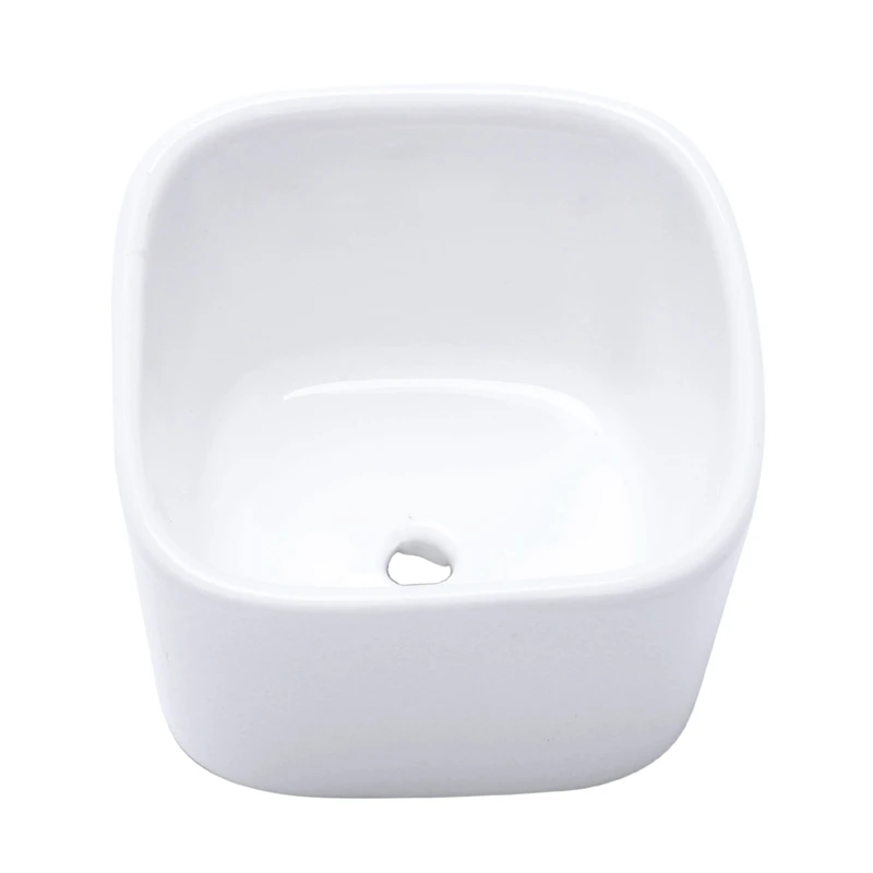 

Mini White Ceramic Planter Succulents Flower Porcelain Pot Plant Box Garden Decor
