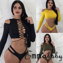 Женский купальник, бандаж, бикини, набор, пуш-ап, мягкий, длинный бюстгальтер с рукавами, купальник, женский купальник