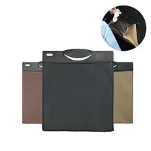 Автомобильный мусорный пакет автомобильный мусорный пакет висячий складной мусорный бак кожаный магнитный мешок для мусора