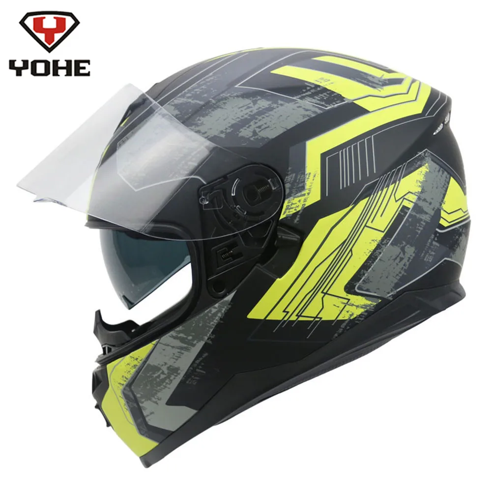 

YOHE DOT Racing Motorcycle Helmet Full Face Casque Capacete Casco Moto Helmets Helm Kask Crash Caschi For Suzuki Motorbike