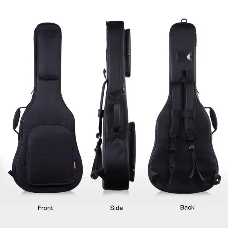 

39 40 41 Inch Black Thickened Guitar Bag Thickened Acoustic Guitar Bag Sponge Guitar Shoulder Backpack Guitar Accessories