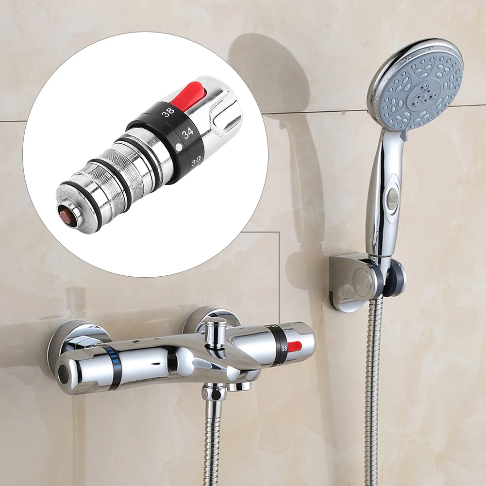 

Bathroom Shower Mixing Valve Faucet Cartridge Thermostatic Mixer Tap Spool Replacement Mixing Bath Shower Water Heater Valve