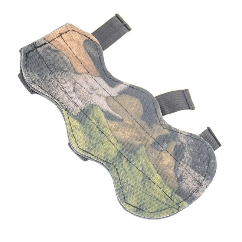 

Practical 3 Strap For Shooting Archery Arrow Canvas Camouflage 3 Strap Shooting Target Arm Guard Armband Cow Leather Hunting