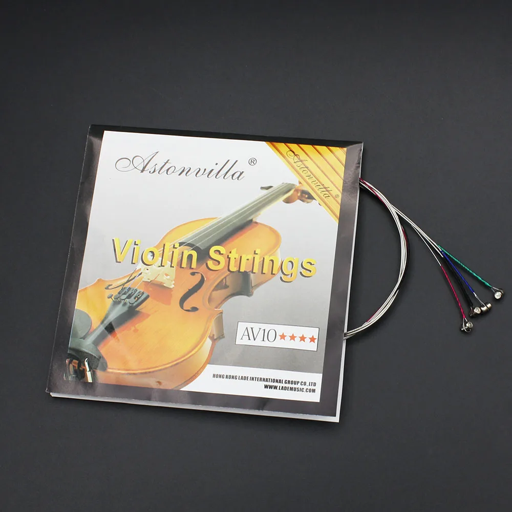 4pcs A Set of Violin Strings E A D G Steel Core Nickel Silver Wound