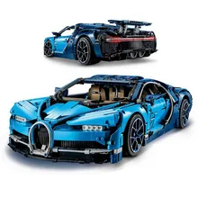 Bugatti Chiron комплекты гоночных автомобилей 4031 шт. совместимы со строительными блоками серии Technic модели кирпичных игрушек для детей