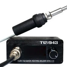 T12-943 мини OLED STM32 1,3 дюйма паяльная станция электронная сварка гладить DC версия Портативный с ручкой 907+ T12-K паяльной