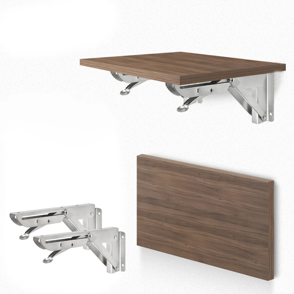 2x الفولاذ المقاوم للصدأ مقعد طويل قابل للطي ترايبود قوس خزانة الجرف إطار دعم