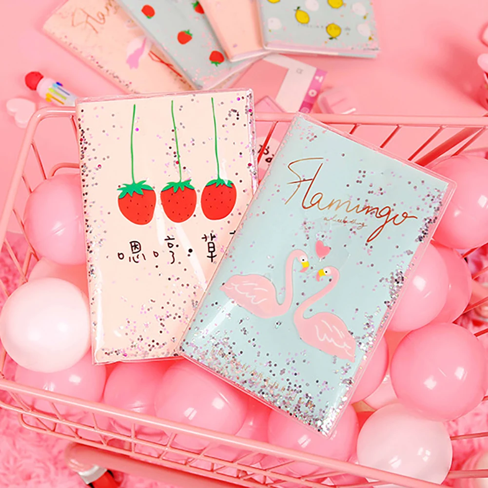 Портативный милый Kawaii Мультфильм Фламинго клубника расписание тетрадь Блокнот