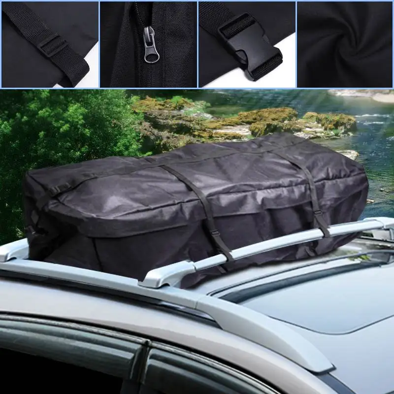 العالمي سقف سيارة علوي حقيبة سقف أعلى حقيبة رف ناقل البضائع الأمتعة تخزين السفر للماء بجولة SUV فان للسيارات التصميم