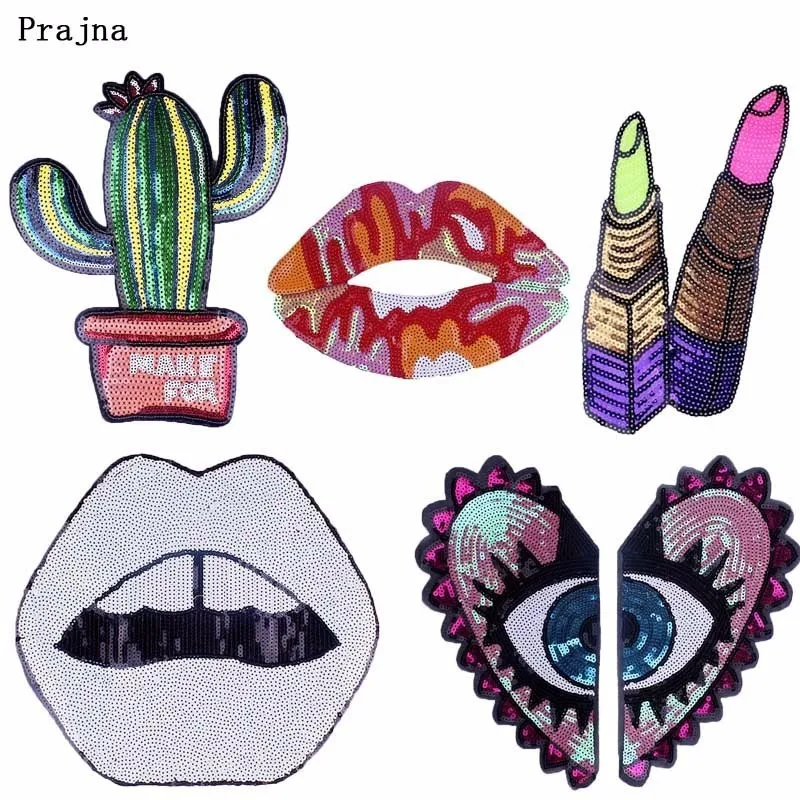 Prajna модная красивая нашивка с блестками 3D DIY нашивки для шитья одежды аксессуары