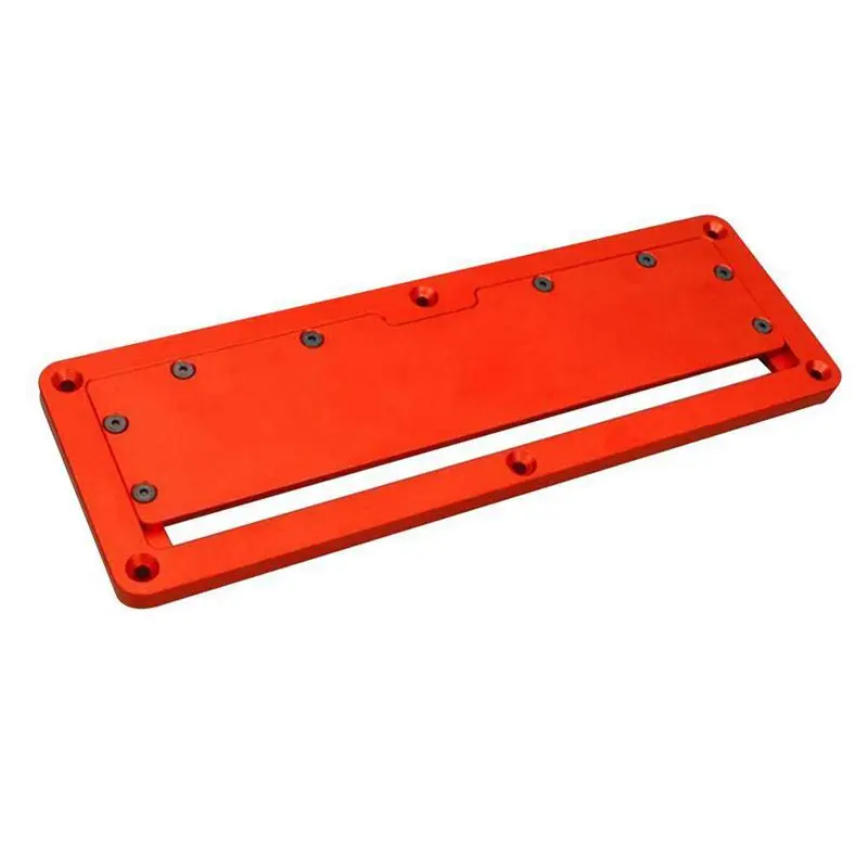 Aluminum Circular Saw Throat Plate Flip DIY Woodworking Table Cover Plate Aluminum Circular Saw Throat Plate Flip DIY Woodworking Table Cover Plate