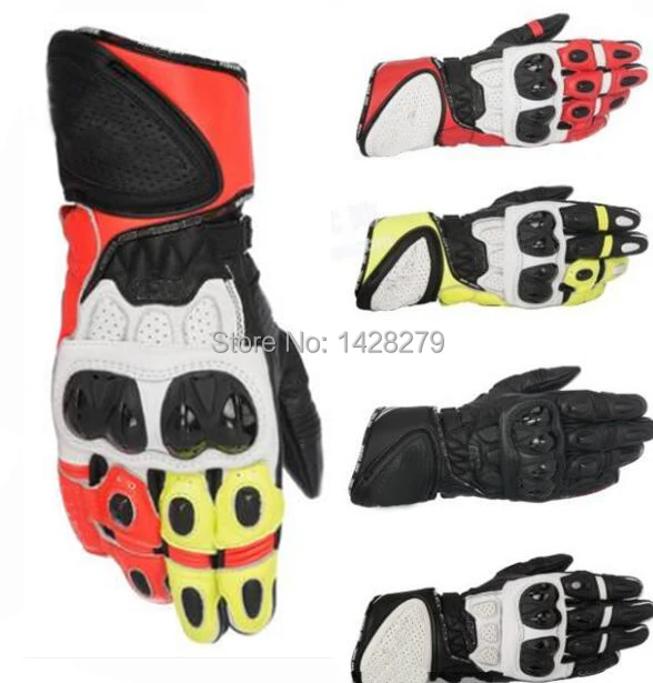 

Motorcycle Riding Leather Full Finger Gloves Motocross Off-Road A stars GP PLUS Spring Summer Gloves