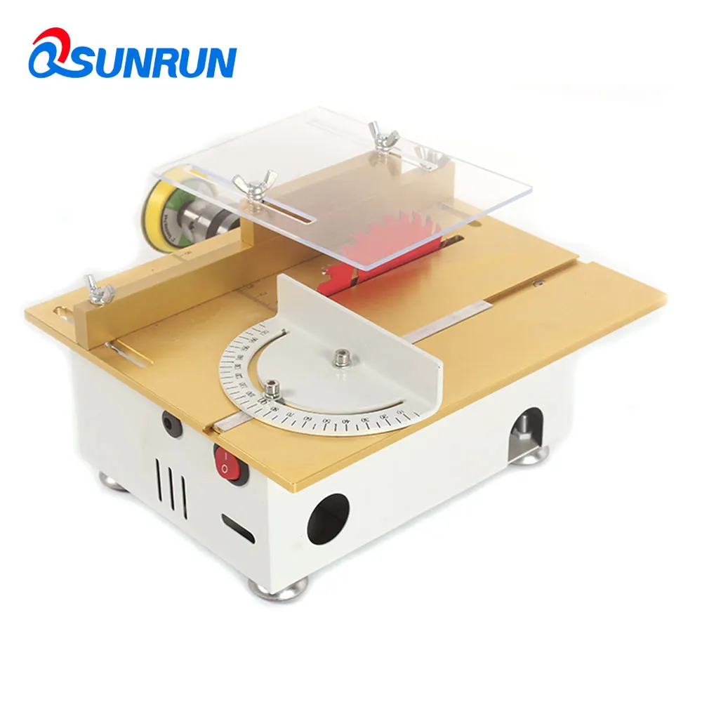 SUNRUN хобби мини DIY машина Настольная пила набор с подарками для деревообработки
