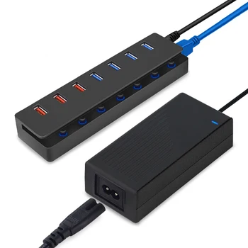 

3 Smart Charging Ports USB Hub 3.0 Multi USB Splitter 4 Ports Hub USB 3.0 Charger For Macbook Pro Tablet PC Computer Accessories
