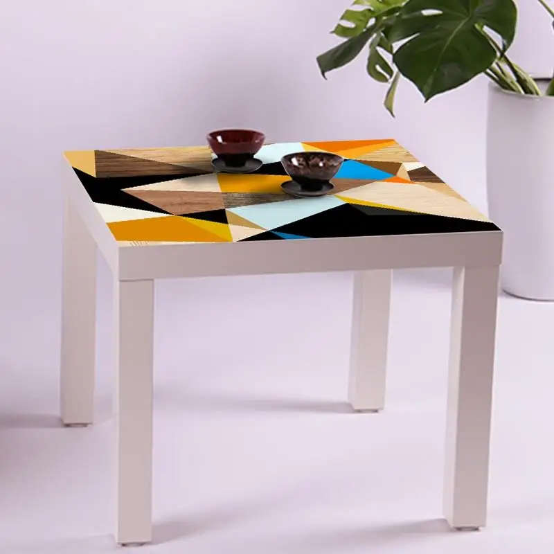 Diy кухонная наклейка для стола из водонепроницаемой ткани, съемная наклейка для мебели, настенная наклейка, без столешницы, стол 55X55 см