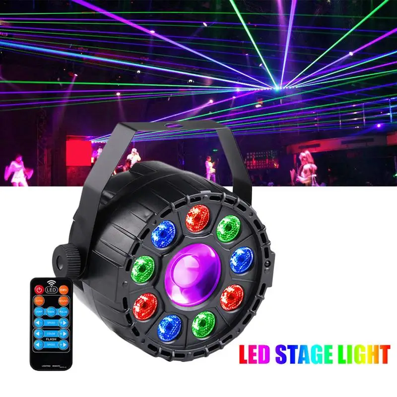 

LED Mini 9+1 Par Light RGB+UV Monochrome Stage Disco Light Colorful Lamp For Bar Club Party