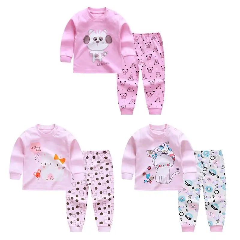 Buy 2pcs Cute Cat Clothes Set Autumn Soft T shirt
