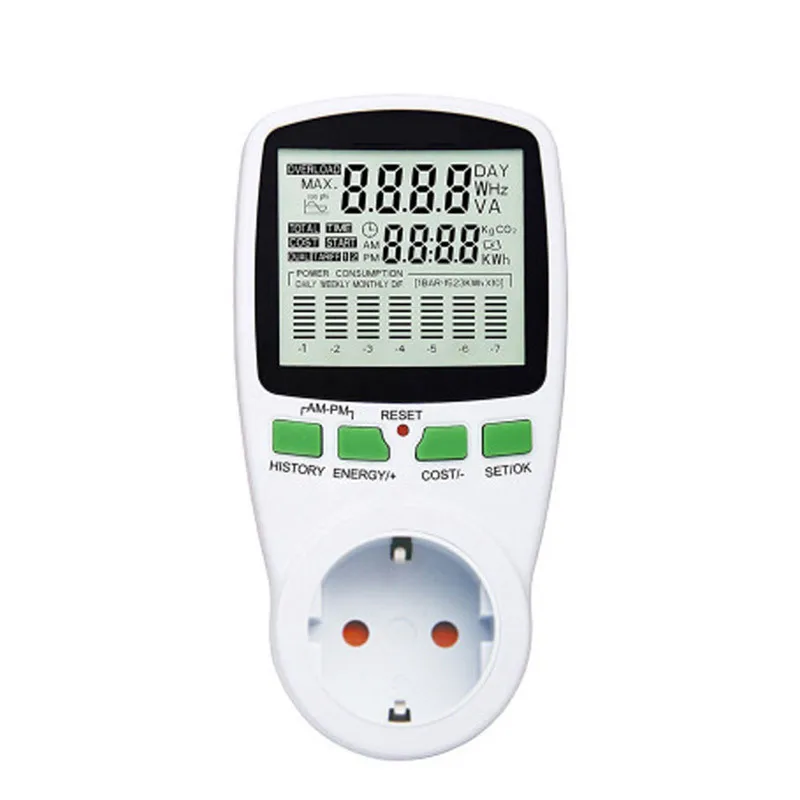 AC Power Meters 220V 50Hz Digital Wattmeter Energy Meter