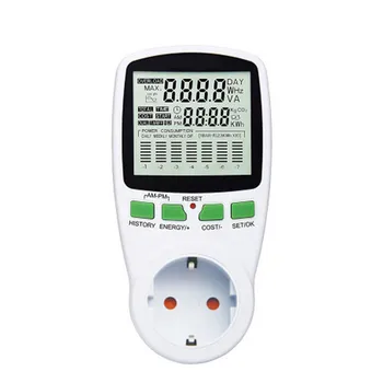 

AC Power Meters 220V 50Hz Digital Wattmeter Energy Meter Watt Monitor Electricity Cost Diagram Measuring Power Energy Meter