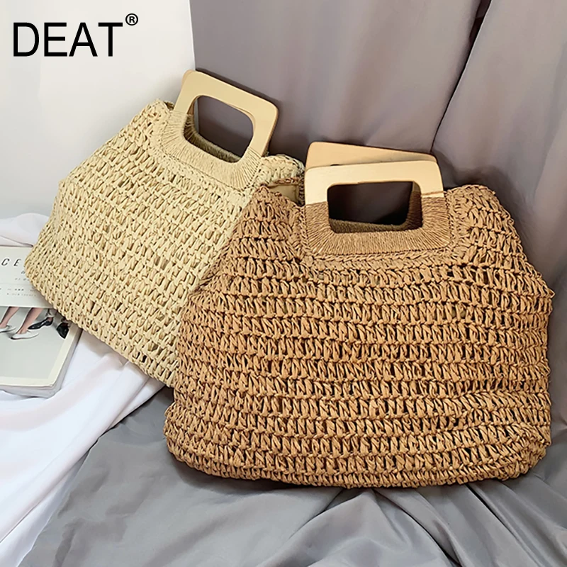 

[DEAT] 2019 New Autumn Winter Straw Knitted Big Size Hollow Out Personality Women Accessories Fashion Tide All-match JU09