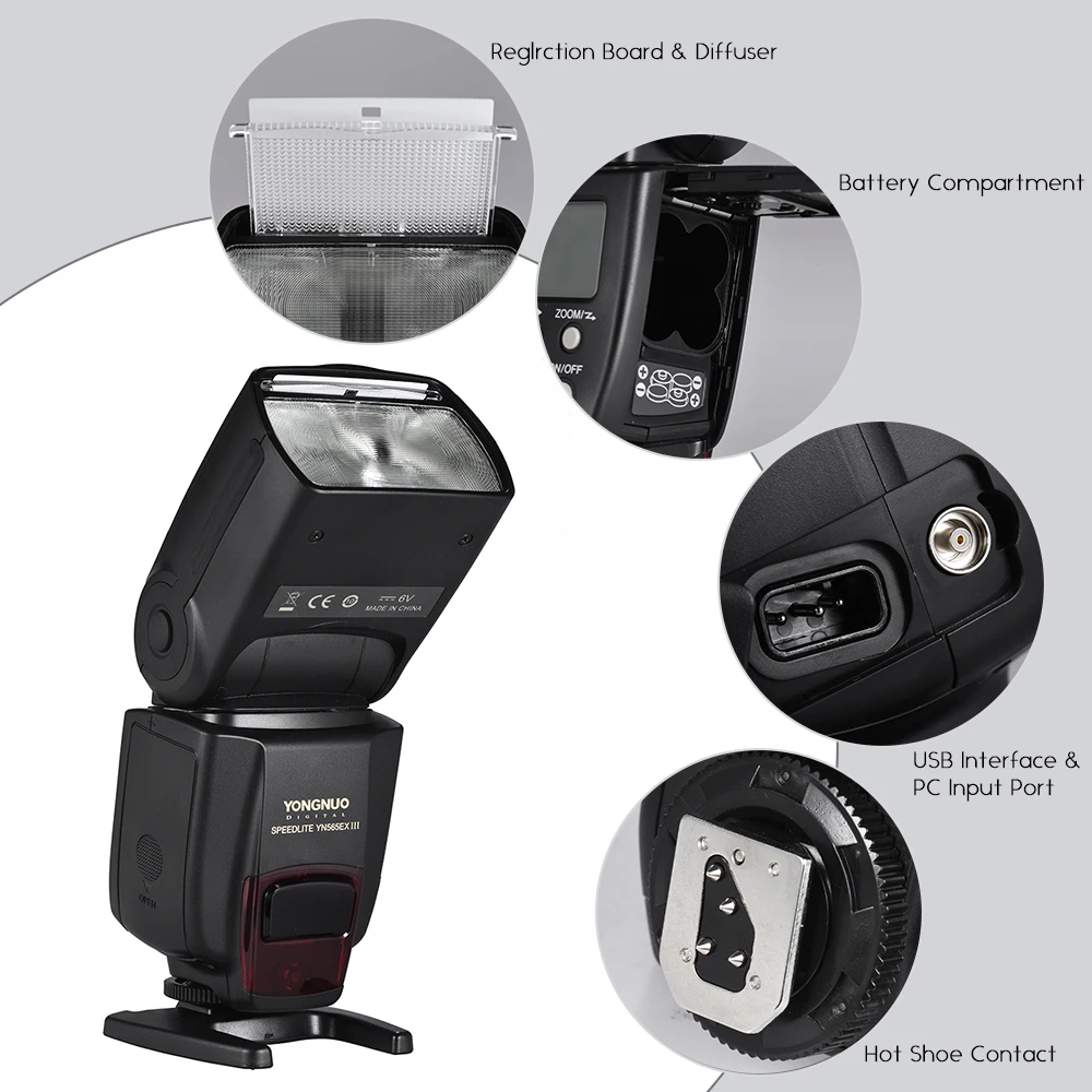 Беспроводная вспышка YONGNUO YN565EX III/N для Nikon D7100 D3300 D7200 D5200 D7000 D750 D90 GN58 высокая