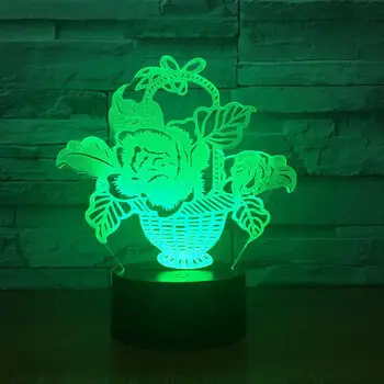 

Wholesale Creative Table 3d Night Lamp Gift Customized Usb Plug in 3d Light Touch Remote Control Bedside Ambient Kids Lamp